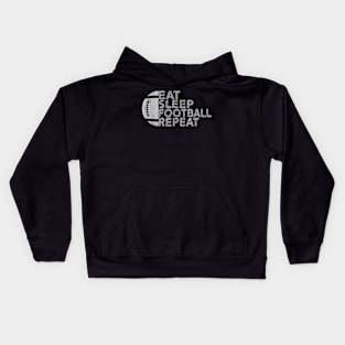 Eat Sleep Football Repeat Love Football Kids Hoodie